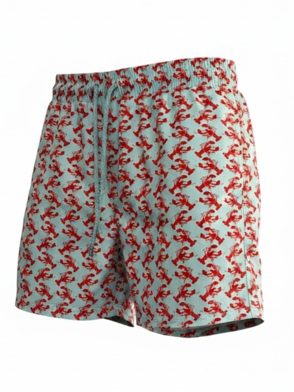 VILEBREQUIN Red Lobsters Stretch Swim Shorts Boys Swim Suit Trunks Size Large